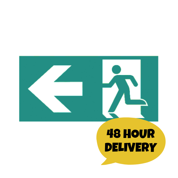 Buckden Arrow Signs for Self Test EXIT Box – LEFT Arrow